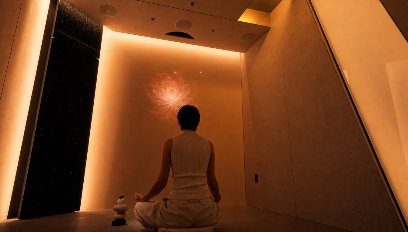 Person resting in a calm L-Space state